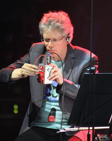 David Harrington lors d’un concert du Kronos Quartet au festival Sacrum Profanum à Cracovie, Pologne, 2012.